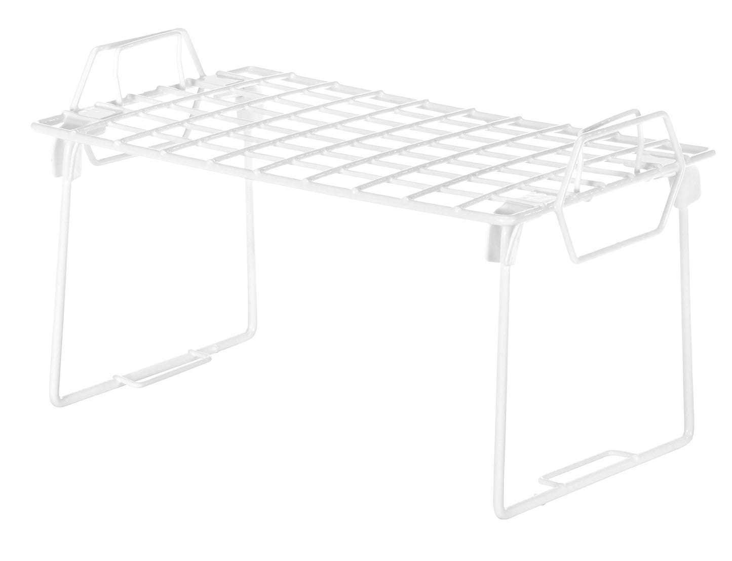 Whitmor Wire Grid Stacking Shelf Small, White