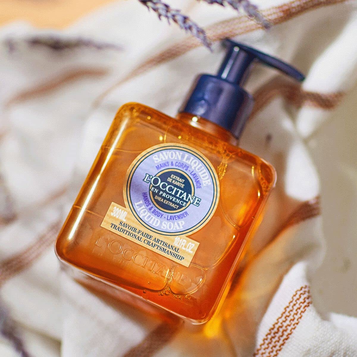 L'Occitane Shea Hands & Body Lavender Liquid Soap 10.10 fl. oz