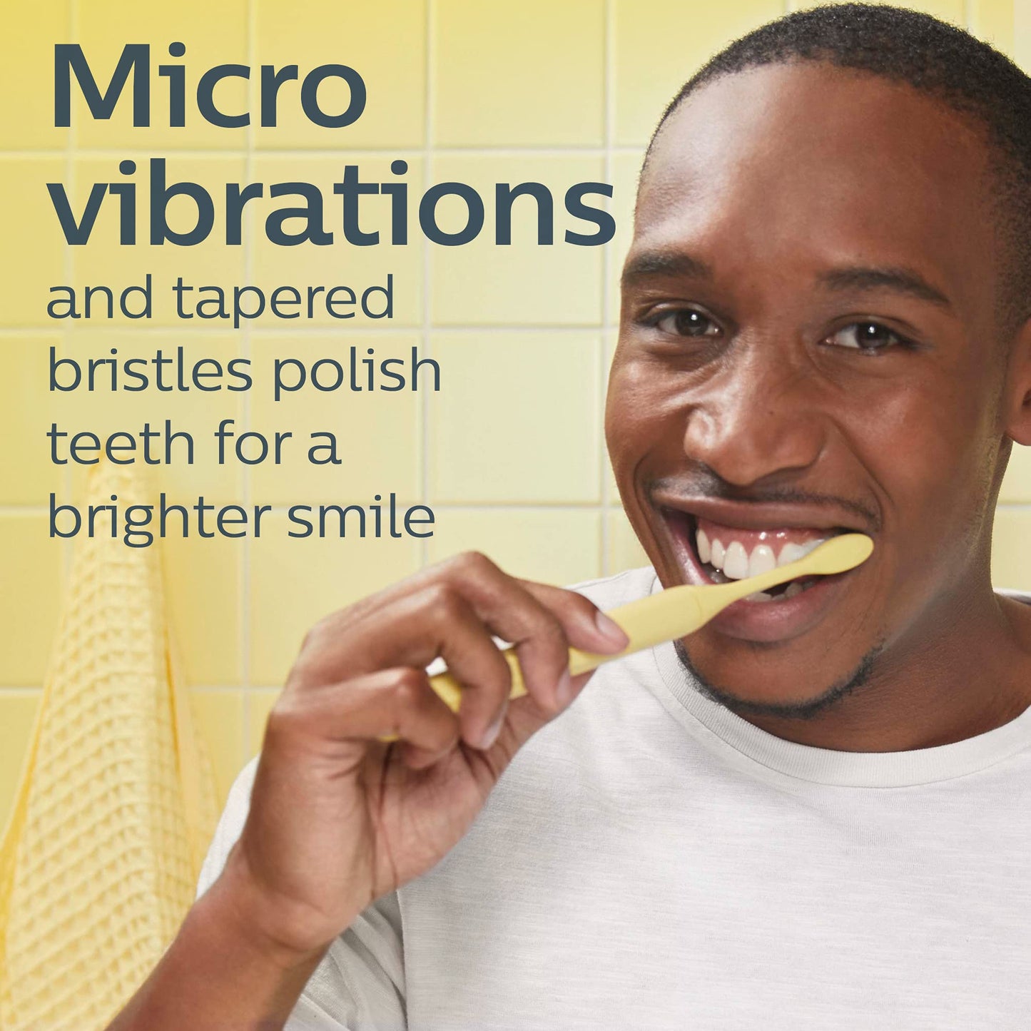 Philips One by Sonicare Genuine Replacement Electric Toothbrush Heads, 2 Brush Head Pack Up to 6 Month Supply, Mango Yellow, BH1022/02