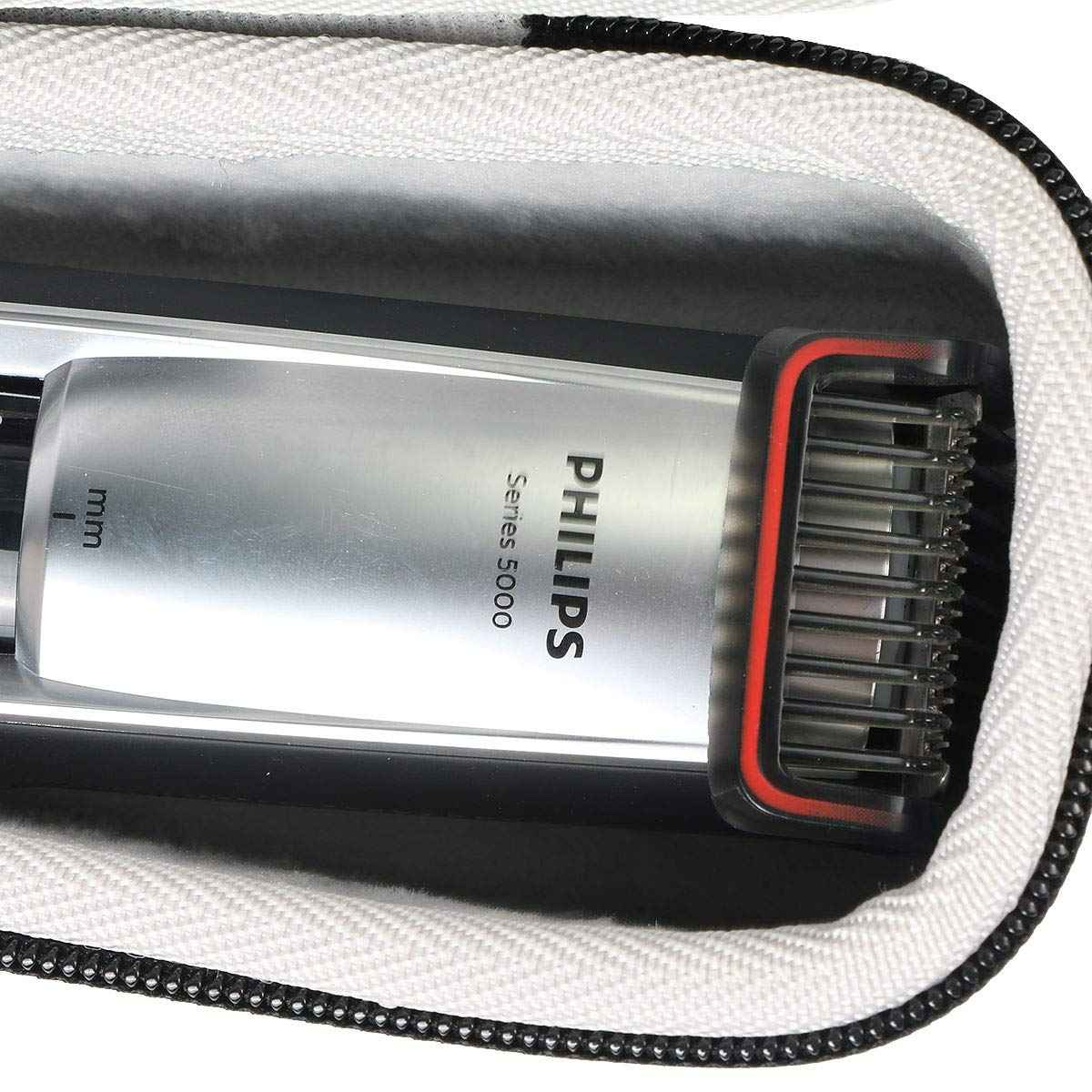 khanka Hard Travel Case Replacement for Norelco Philips Beard Trimmer and Hair Clipper 5500/5100 / 7000 Built-in Length Settings, Hair Clipping Combs