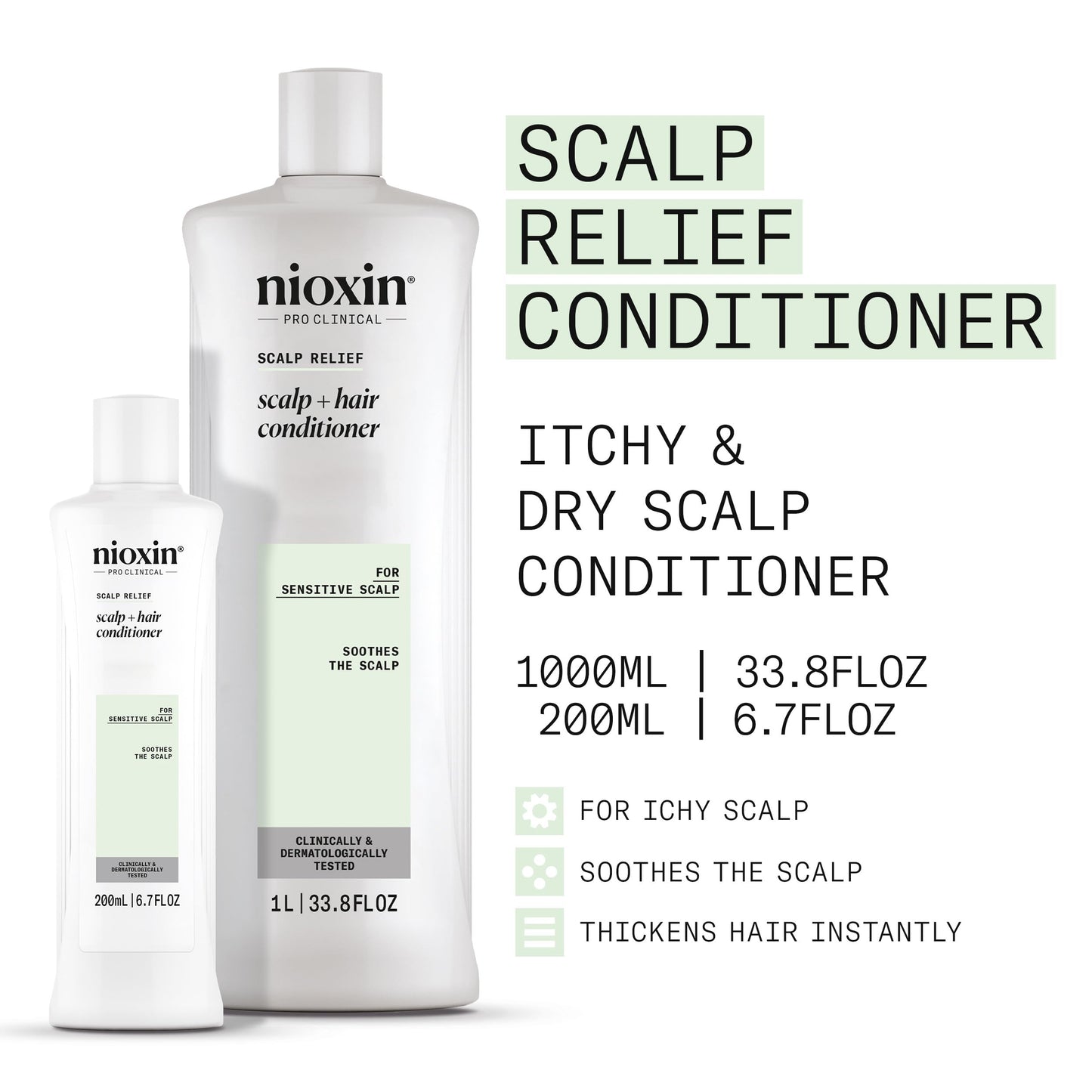 NIOXIN Scalp Relief Hair Conditioner | For Sensitive Scalp | Made with Aloe Vera and Vitamin E | 6.7 Fl oz.