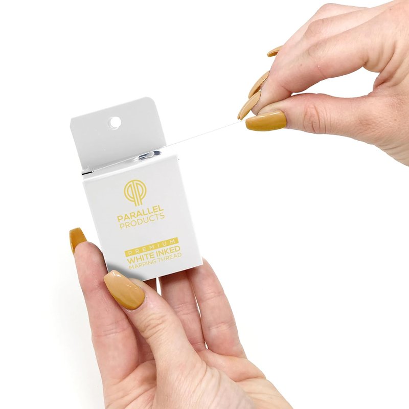 Premium Eyebrow Mapping String for Microblading - Pre-Inked Charcoal Thread | 15 Meters, Essential Brow Supplies