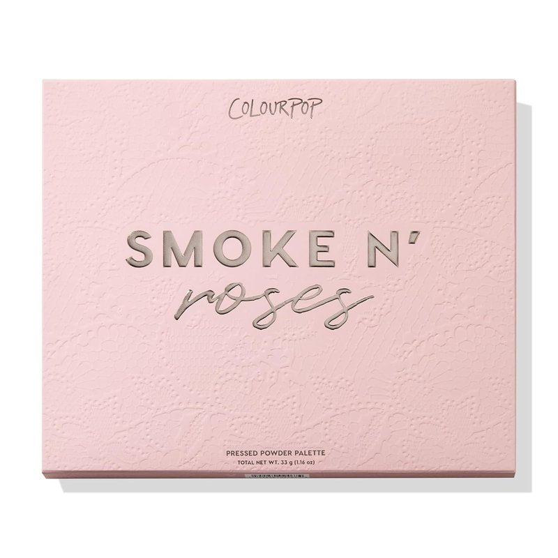 ColourPop Smoke N Roses Eyeshadow Palette - High-Pigment Rose & Smoky Shades | Metallic & Matte Finishes (1.16 oz)