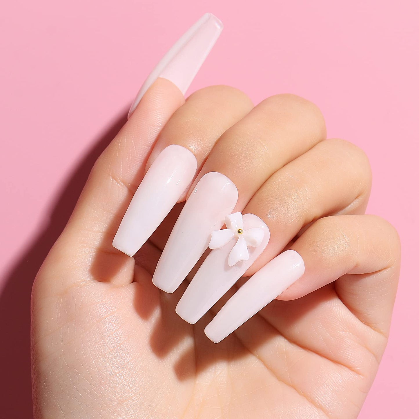 AIMEILI Hema Free Rubber Base Gel For Nails, Soak Off U V LED Clear Sheer Gel Nail Polish, 4 in 1 Nail Strengthen/Enhance/Base Coat/Color Set Of 6pcs X 10ml - Kit 46