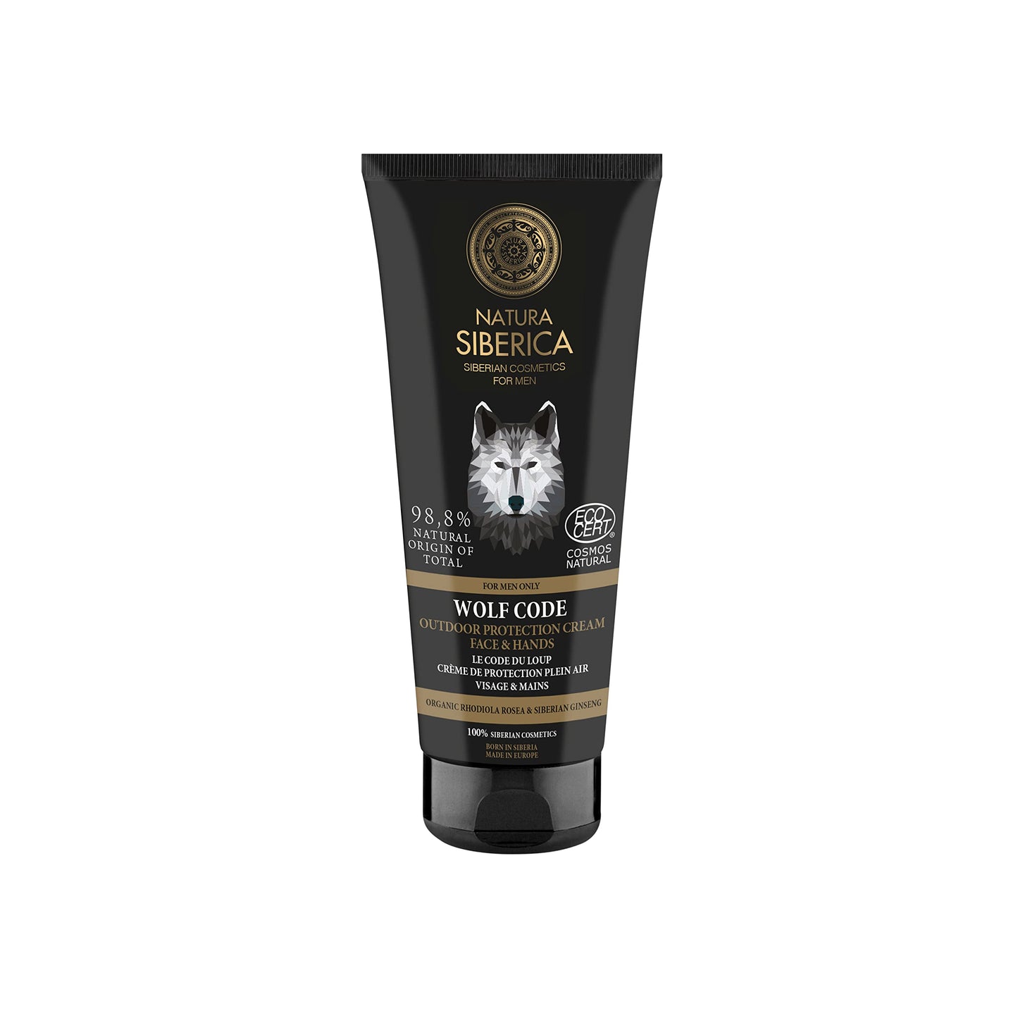 Natura Siberica NS MEN. Outdoor protection cream Face & Hands Wolf Code, 80 ml