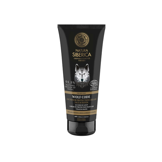 Natura Siberica NS MEN. Outdoor protection cream Face & Hands Wolf Code, 80 ml