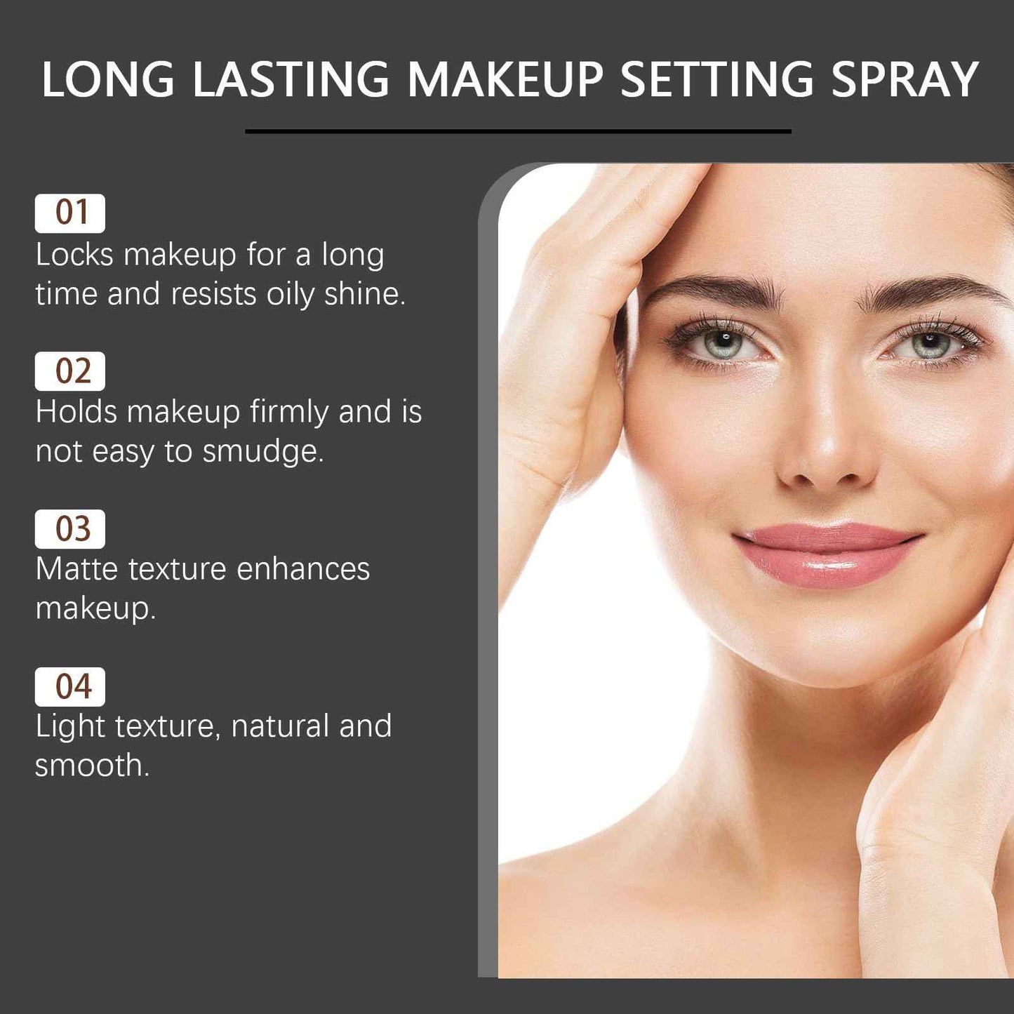 Make Up Setting Spray, Matte Finish Setting Spray for Makeup, Long Lasting, Natural Finish, Smudge Proof, Hydrating Face Mist for All Day Wear (100ML)
