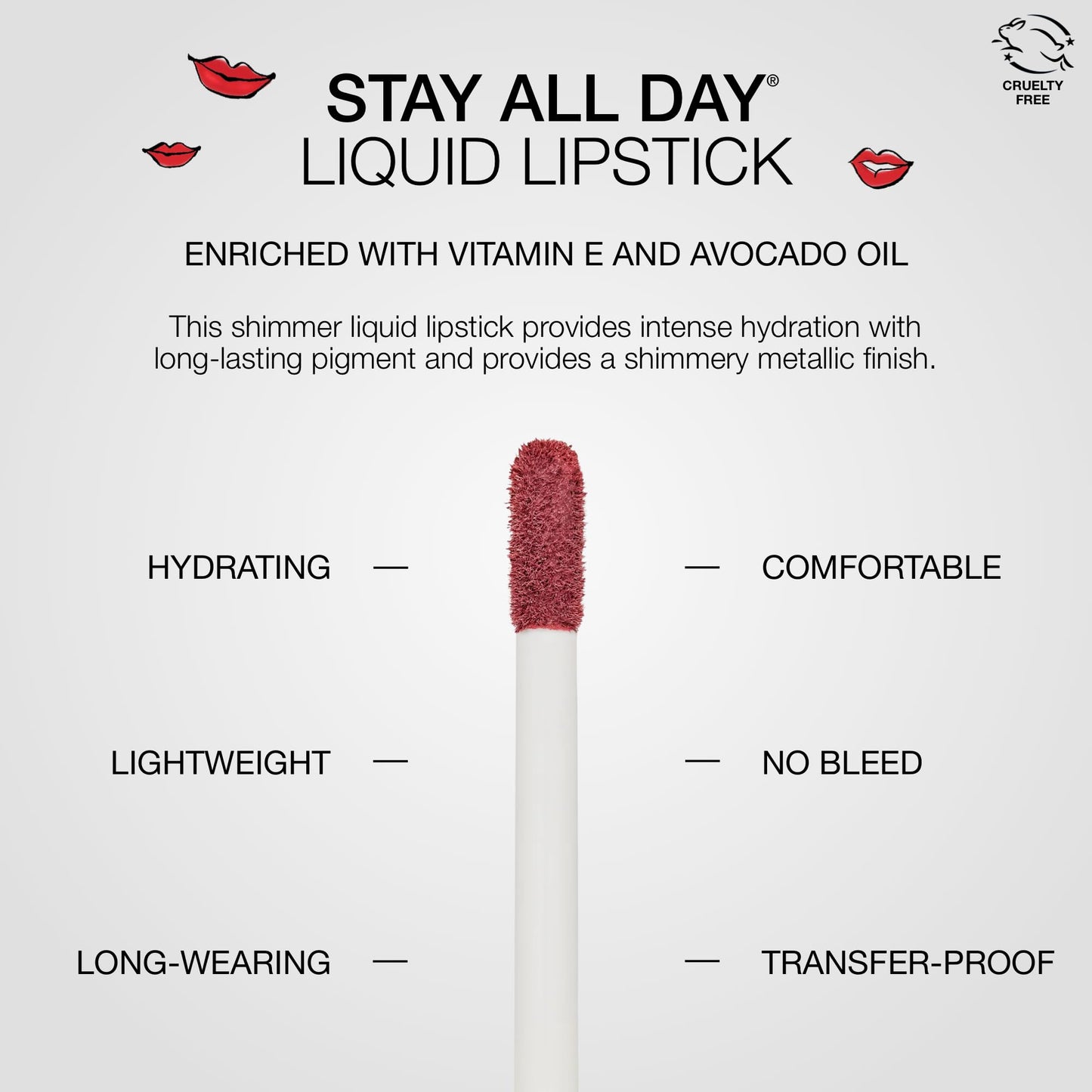 stila Stay All Day® Liquid Lipstick, Shimmering Metallic | Long-Lasting Color Wear, No Transfer | Hydrating, Lightweight with vitamin E & Avocado Oil for Soft Lips | 0.10 Fl. Oz., Pura Shimmer
