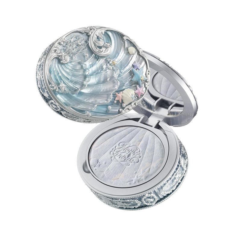 Baked Setting Powder Compact - Translucent Oil-Control & Pore Blurring | 0.32 Oz (Cloudy Blue)