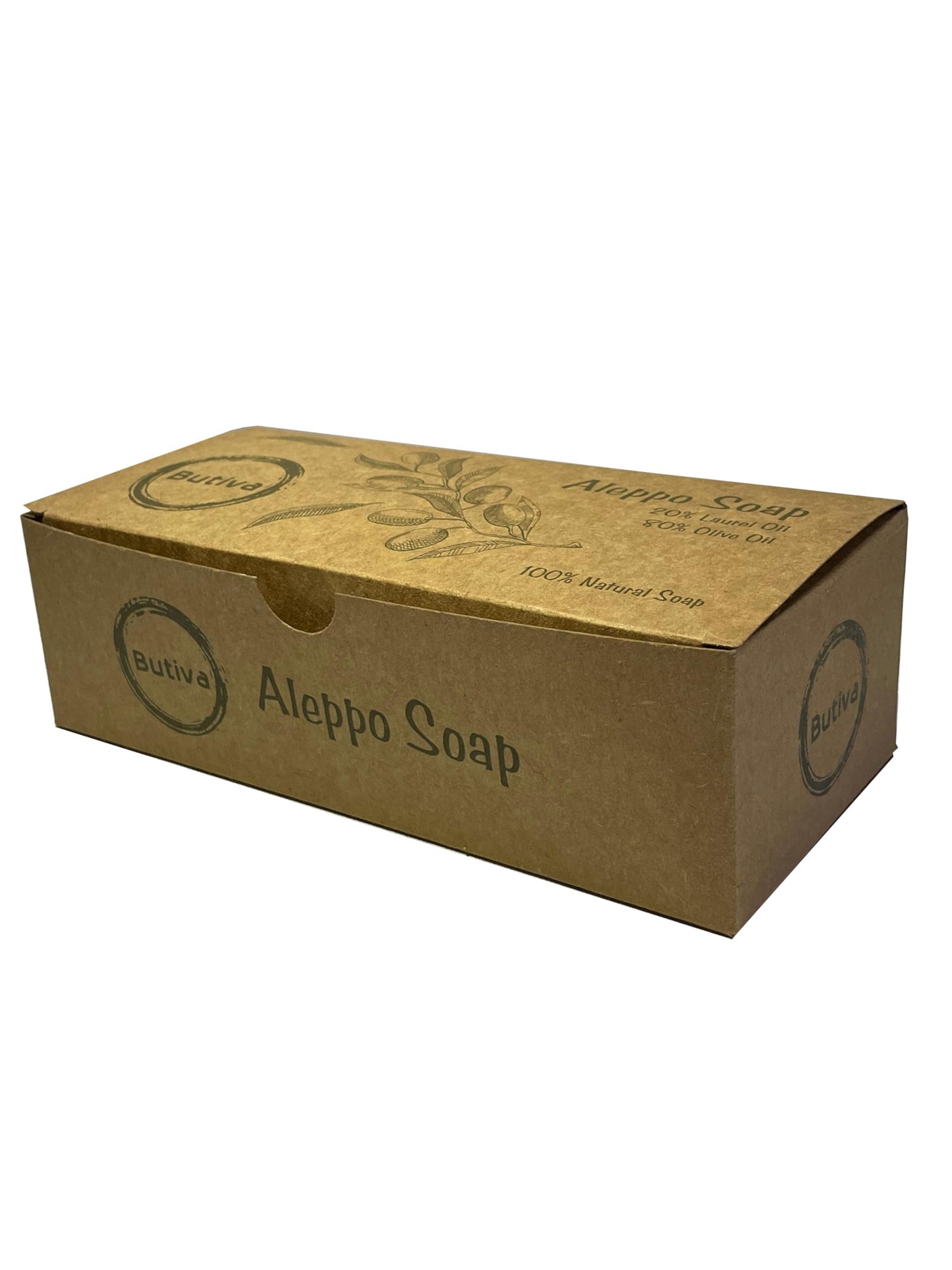 Aleppo Soap Bars (3 Pack – 7 oz Each), 20% Laurel Oil & 80% Olive Oil, Traditional Handmade Natural Soap, Vegan Skincare for All Skin Types