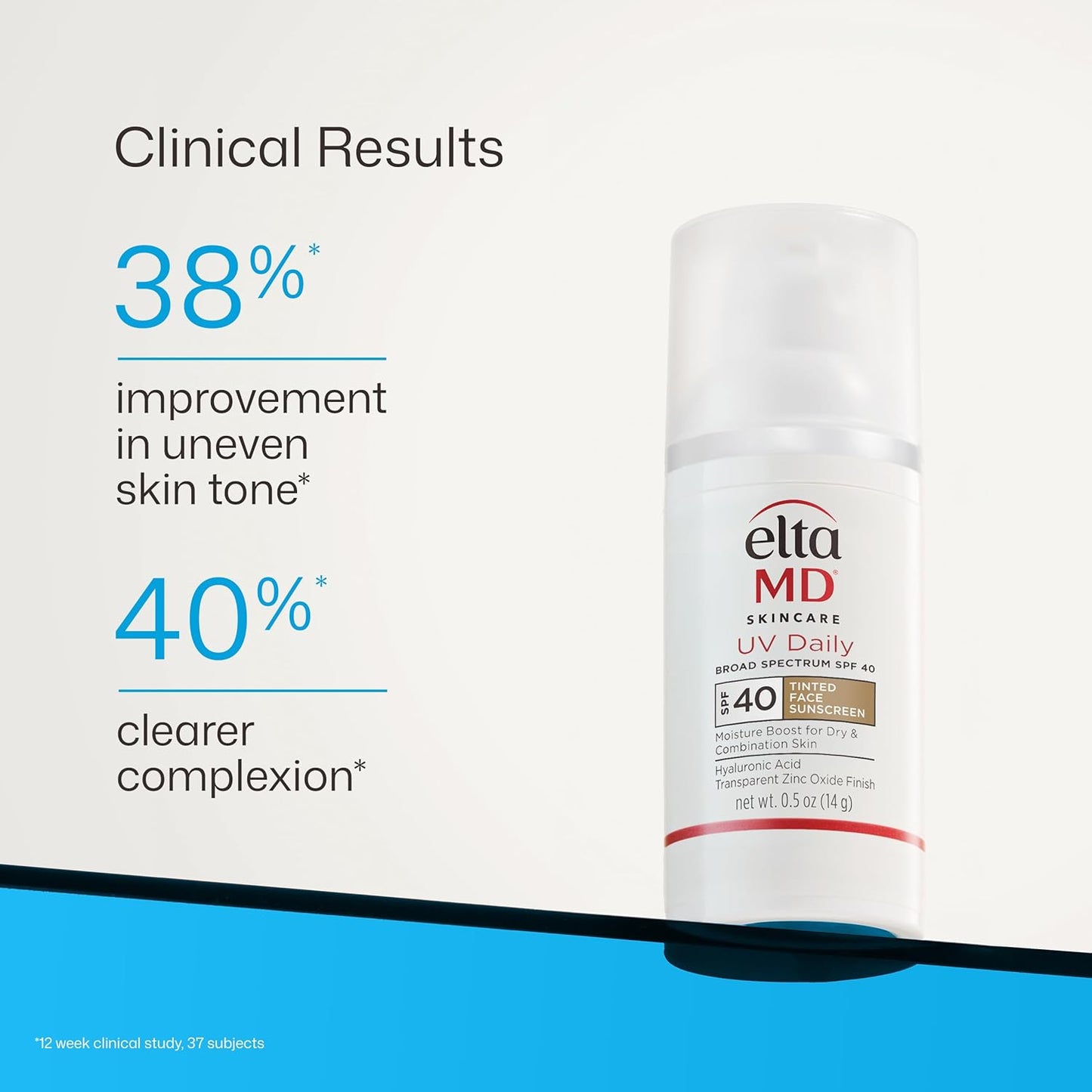 EltaMD UV Clear Tinted Face Sunscreen - SPF 46 Oil-Free Moisturizer with Zinc Oxide | 0.5 oz Pump