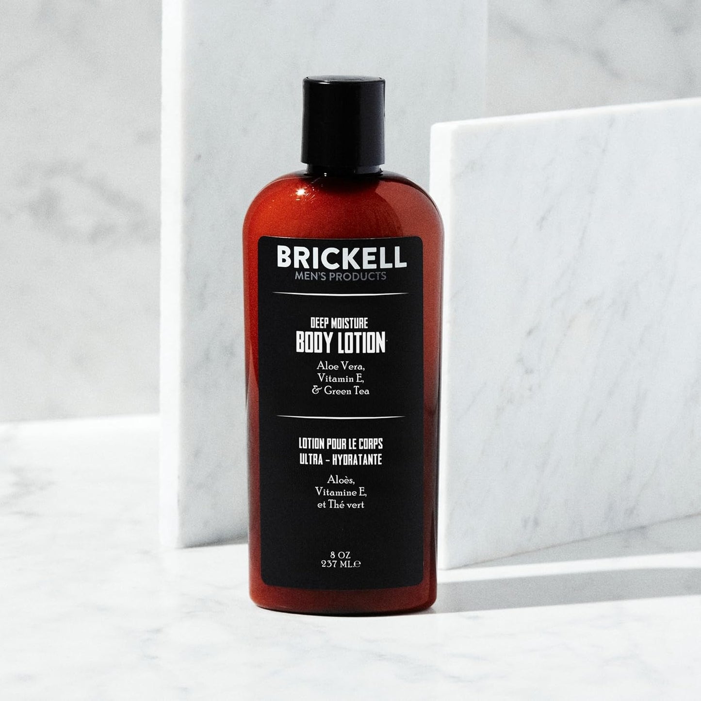 Brickell Men's Deep Moisture Body Lotion - Hydrating Aloe & Jojoba Oil | 8 Oz Scented Moisturizer for Dry Skin