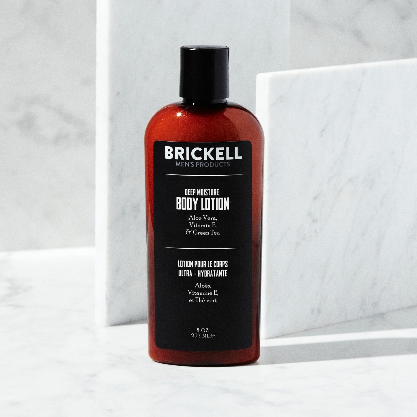 Brickell Men's Deep Moisture Body Lotion for Men, Protects and Hydrates Dry Skin, With Aloe, Vitamin E, and Jojoba Oil, 8 Ounce, Scented