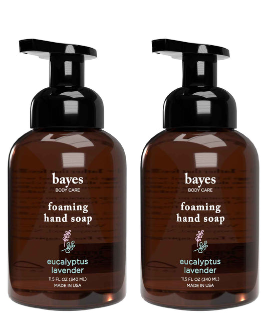Foaming Hand Soap - Aromatic and Nourishing Hand Wash, Infused with Essential Oils - USDA Certified Biobased - 11.5 Ounce, Eucalyptus Lavender, 2 Pack
