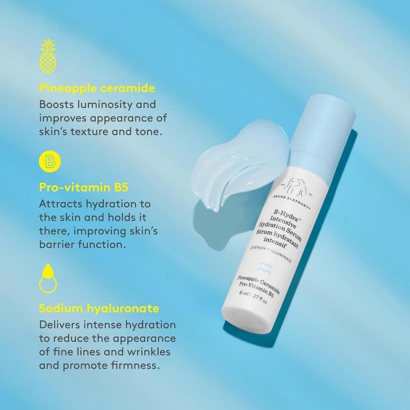 Drunk Elephant Hydra & The Bright Skincare Set - C-Firma & B-Hydra Serums | Clean, Cruelty-Free, Dermatologist-Tested