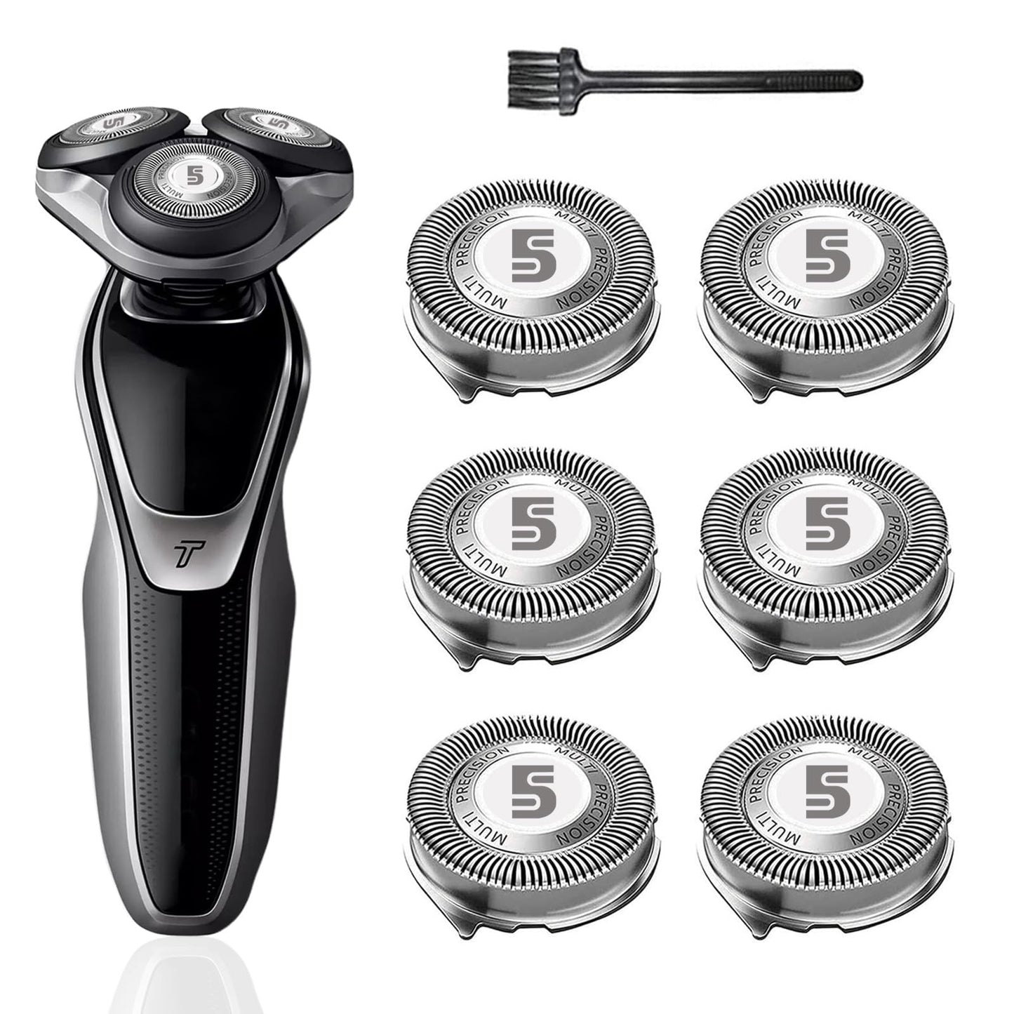 SH50 Replacement Heads for Philips Norelco Replacement Heads 5000 Series Shaver, Compatible with Philips Series 5000 (S5250, S5205, S5660/84, S5590/81,S5290/88,S5210/81), 6 pc-Pack