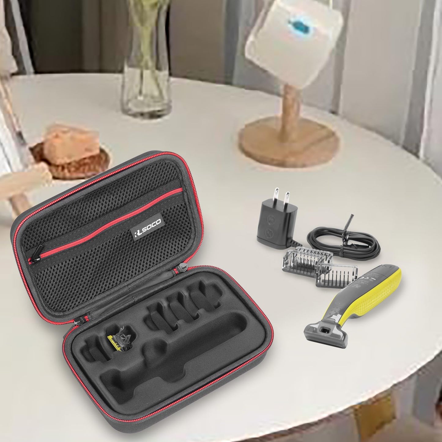 RLSOCO Case for Philips Norelco OneBlade 360 & OneBlade Hybrid Electric Beard Trimmer and Shaver.Fits for Philips QP2724/90,QP2834/70,QP4530/90,QP4631/90,QP2724/70,QP2520/90,QP2630/70 and More