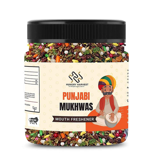 Hungry Harvest Punjabi Mukhwas 300 gms | Colorful Mixed Mouth Freshener_Packing May Vary