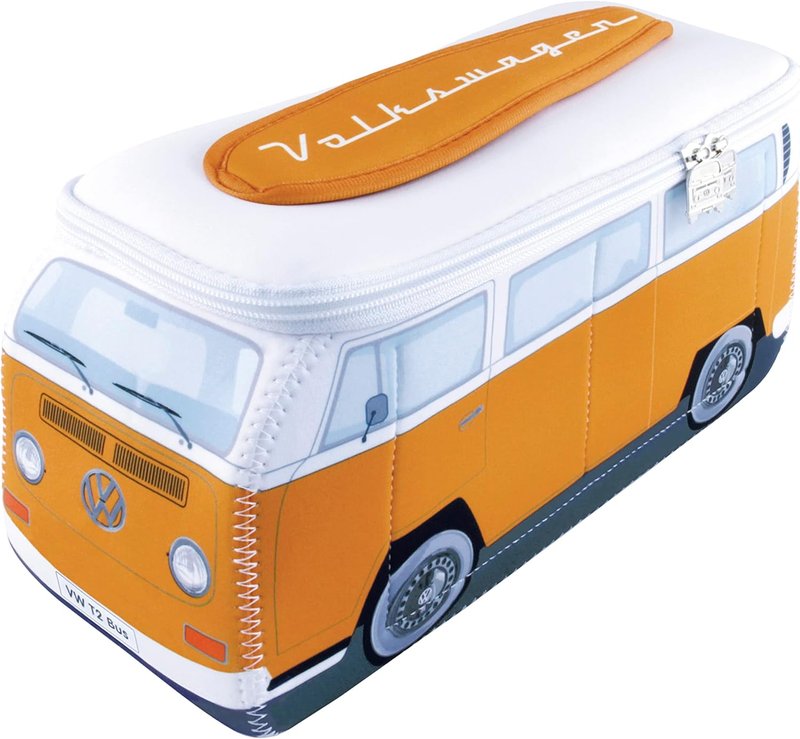 Volkswagen Neoprene Makeup & Toiletry Bag - T2 Bus Design | Large Travel Organizer