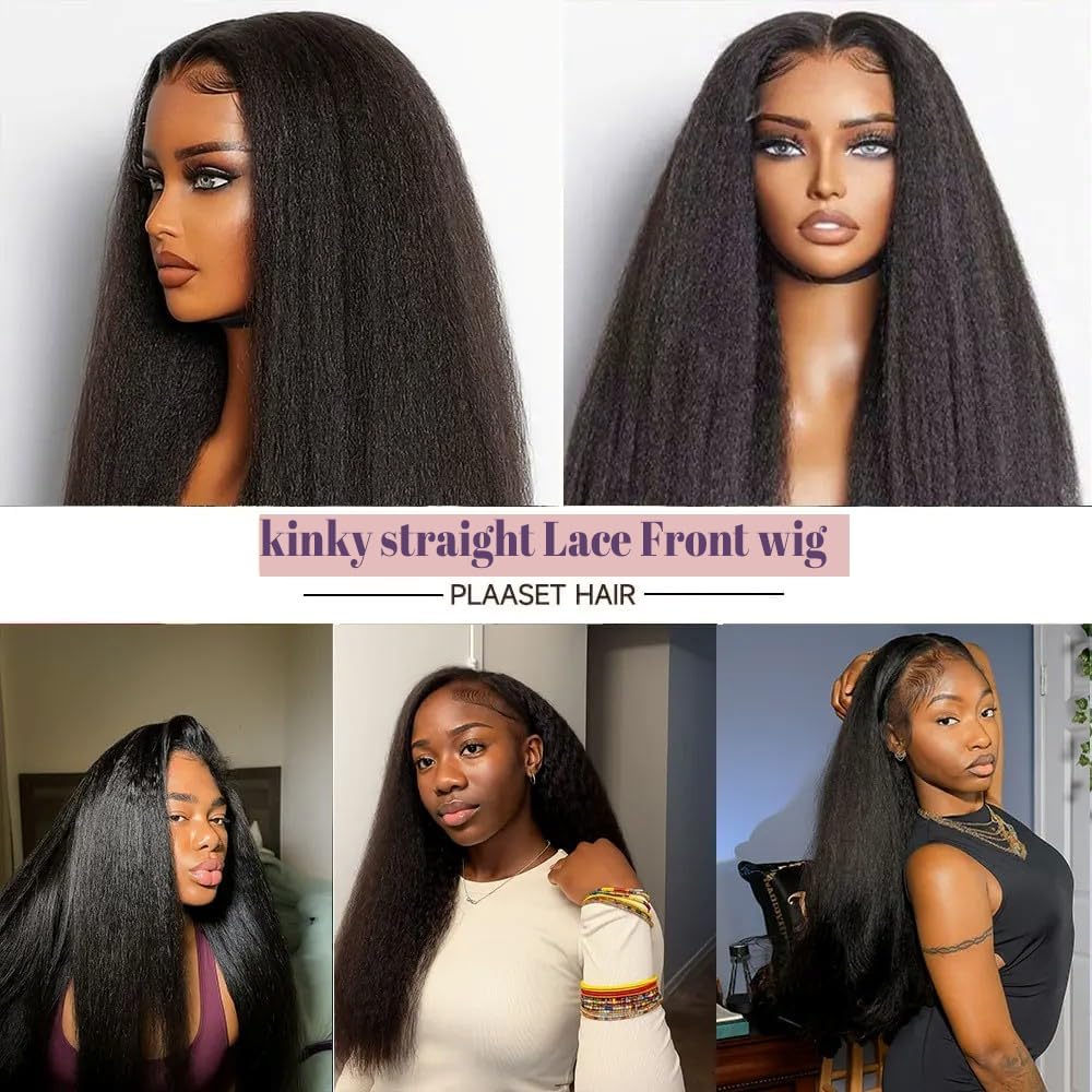 Emistar 16 Inch Body Wave 13x6 HD Lace Front Wigs Blend Human Hair 180% Density Bob Wig Pre Plucked Short Bob Wigs for Black Women Glueless Frontal Wig Synthetic Hair Natural Black Loose Wavy