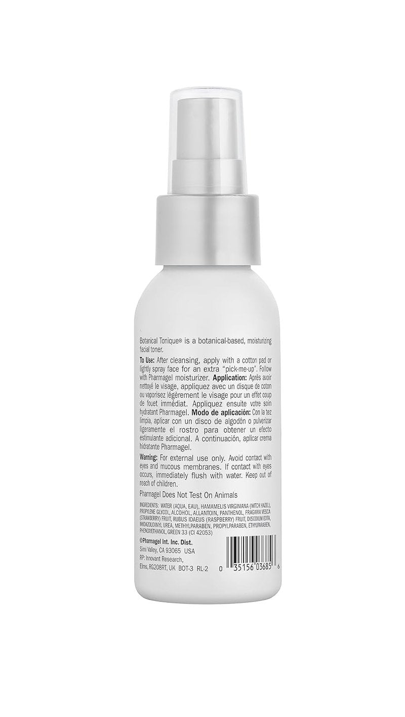 Botanical Tonique Facial Toner - Refreshing Travel Size Skincare Solution