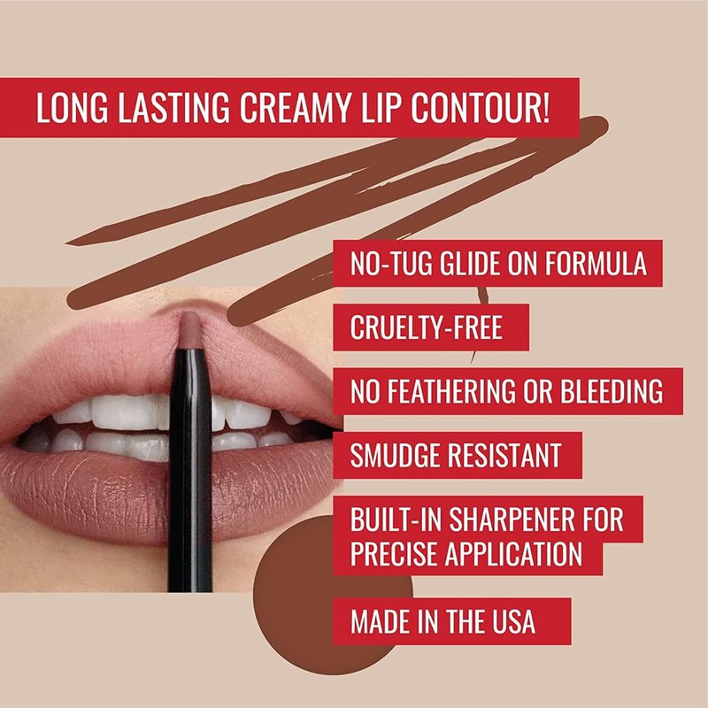 Soft Light Dark Pink Pearl Glam Liquid Lipstick Bundle | Long Wear with Trendsetter Soft Mocha Lip Liner