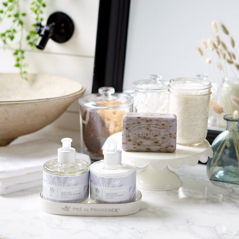 Pre de Provence Collection Liquid Hand Soap, Sooths & Softens while Cleansing, Enriched with Shea Butter, Vitamin E & Glycerin, Soft & Soothing, 11 fl oz, Lavender