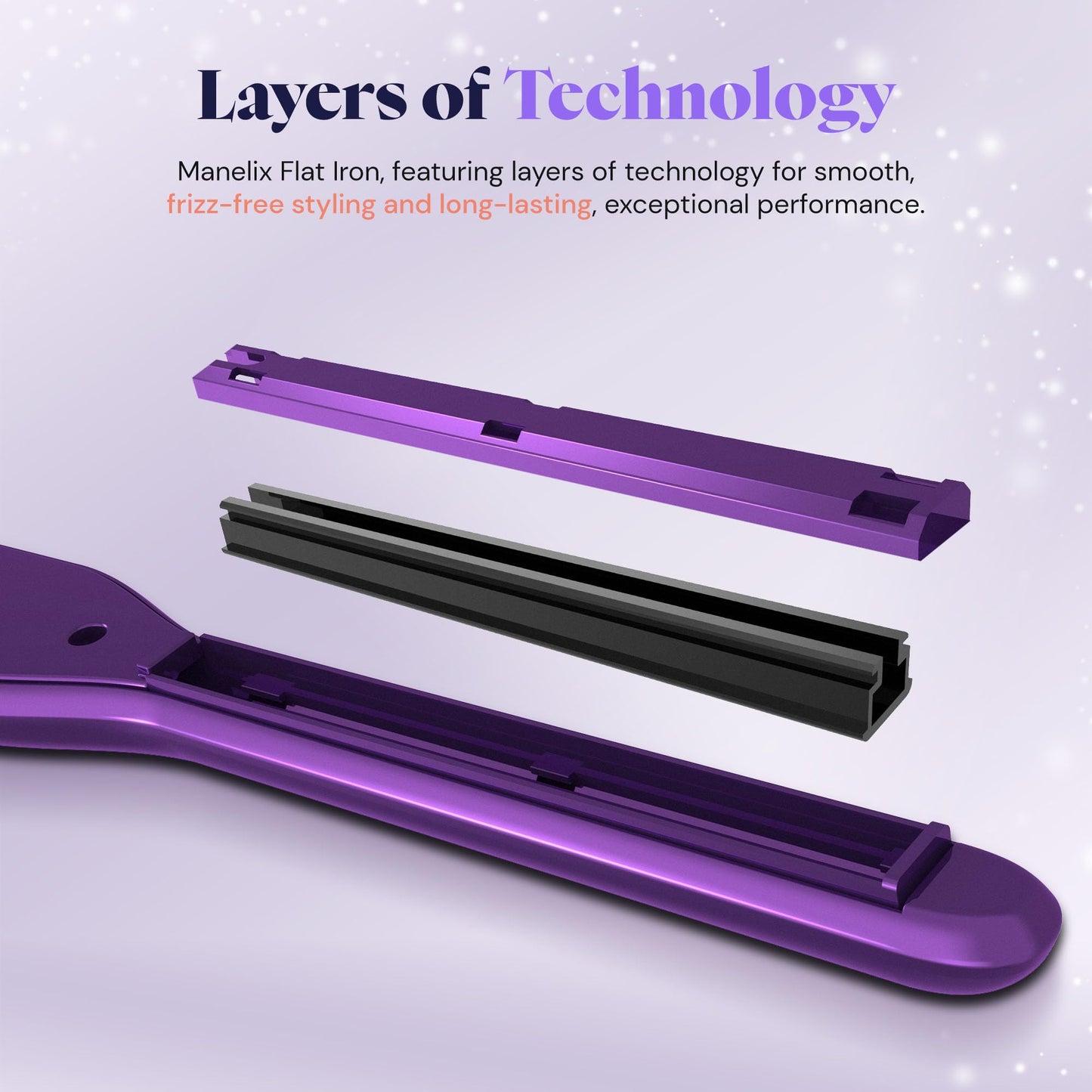 Manelix 0.3 Inch Super Slim Mini Flat Iron for Short Hair, Hair Straightener and Curler 2 in 1, Dual Voltage PTC and Ceramic Small Flat Iron