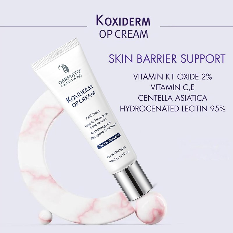 Anacis Vitamin K1 Oxiderm Cream Minimizing Appearance of Old and New Scars, Dark Eye Circles, Bruises, Varicose Veins, Redness Relieve 1.01Oz