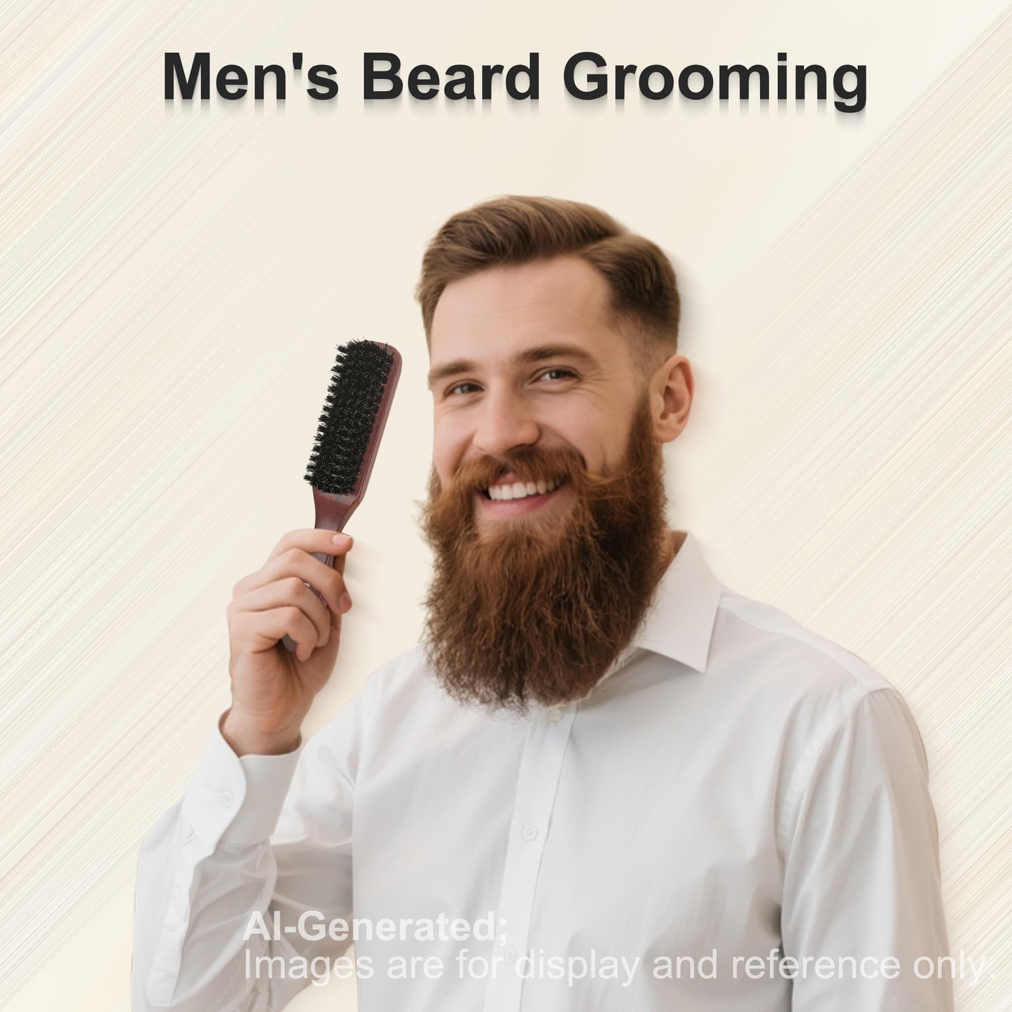 SUNBIRD Slick Back Hair Brush, Boar Bristle
