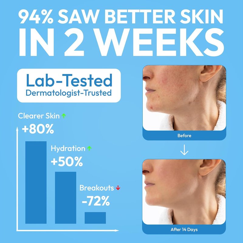 Cleansing Facial Towels - Biodegradable XL Disposable Face Cloths | Ultra-Soft, Plant-Based, Tear-Resistant for Makeup Removal & Clear Skin