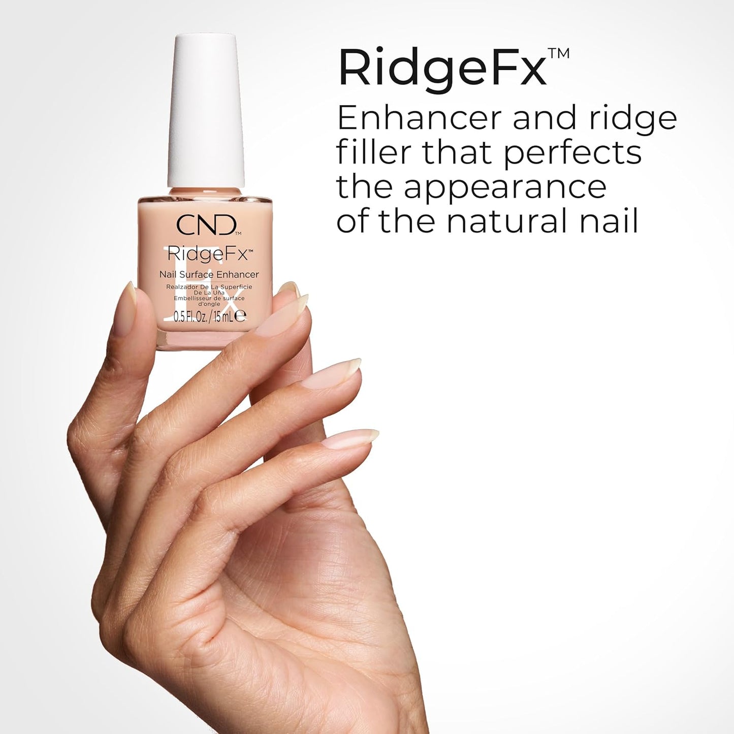 CND RidgeFx Nail Surface Enhancer - Smooth & Perfect Nails | 0.5 Fl Oz (15 ml)