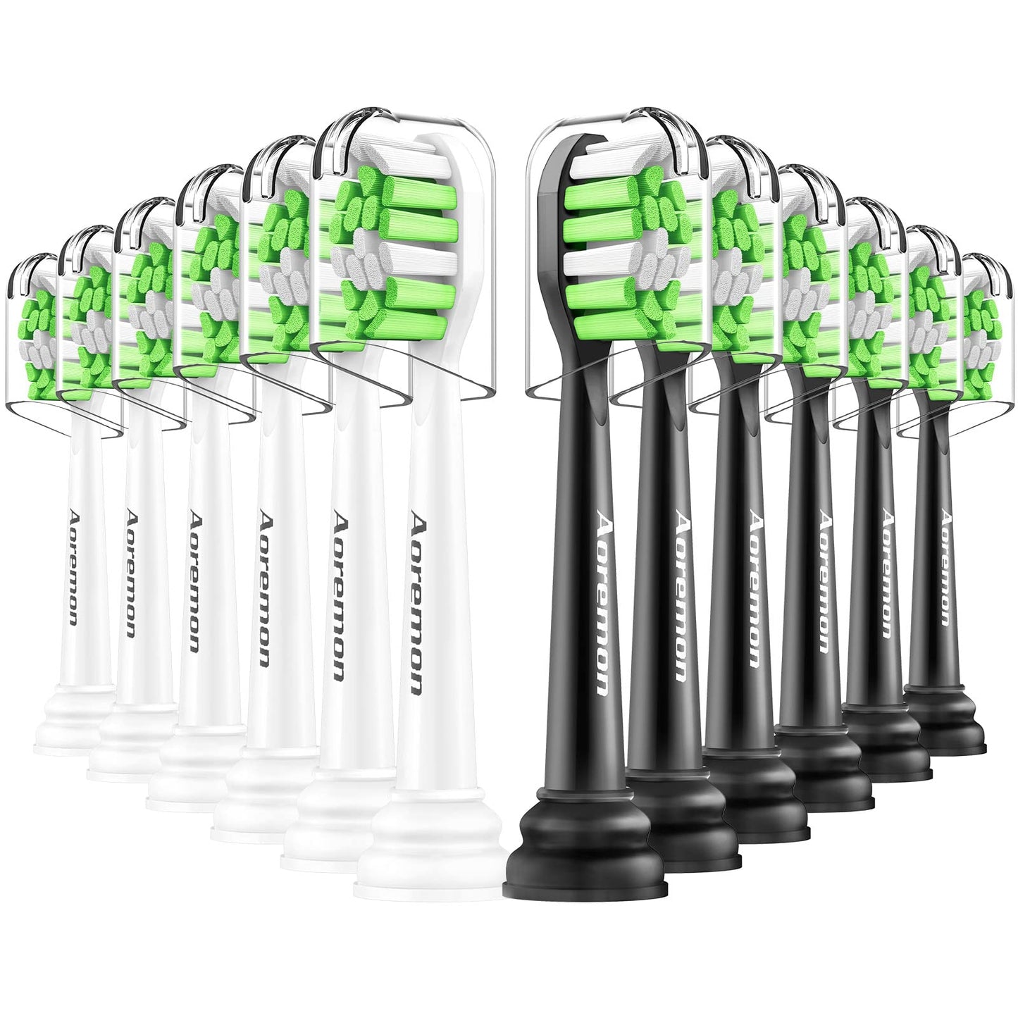 Aoremon Replacement Toothbrush Heads Compatible with Sonicare DiamondClean W C2 G2 W2 C1 C3 4100 5100 6100, 12 PCS Replacement Heads for Philips Sonicare Electric Toothbrush
