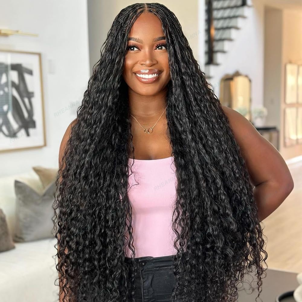 Curly Bulk Human Hair - Pre-Divided Loose Deep Wave Extensions for Boho Braids | 18 Inch, 50g (160 Roots)