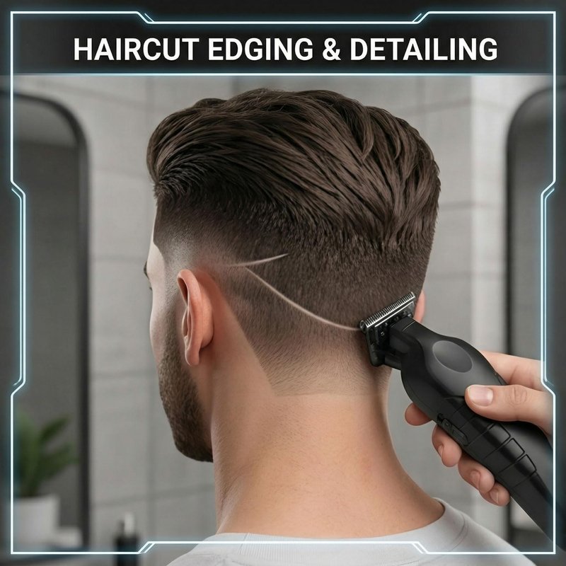 Hair Clipper Beard Trimmer for Men - Cordless Professional Cutting Kit | USB Rechargeable