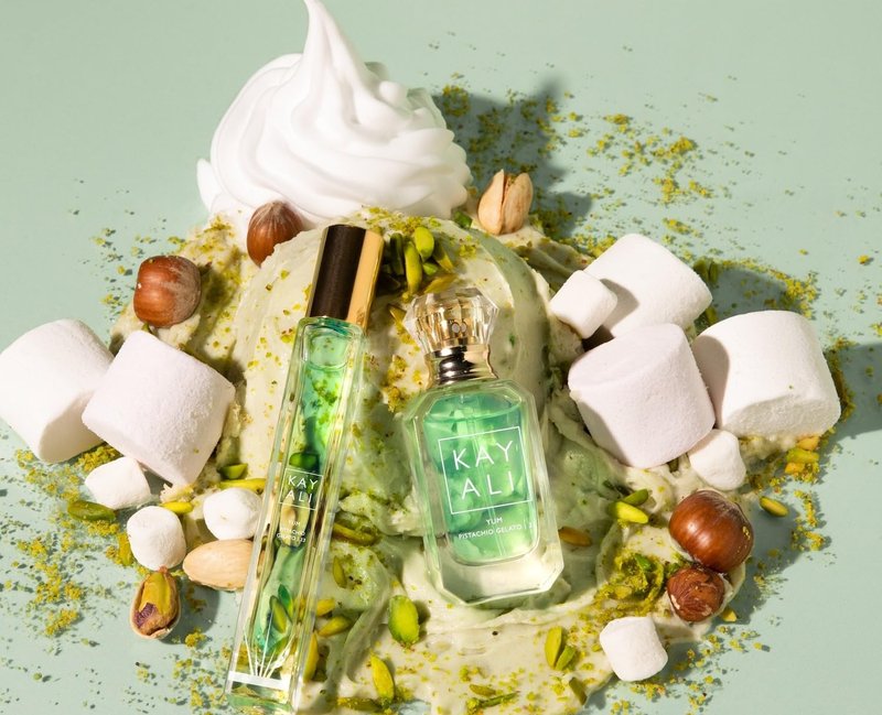 Huda KAYALI Beauty Yum Pistachio Gelato | 33 Eau de Parfum Intense Travel Size Spray (10 ml/0.33 fl oz)