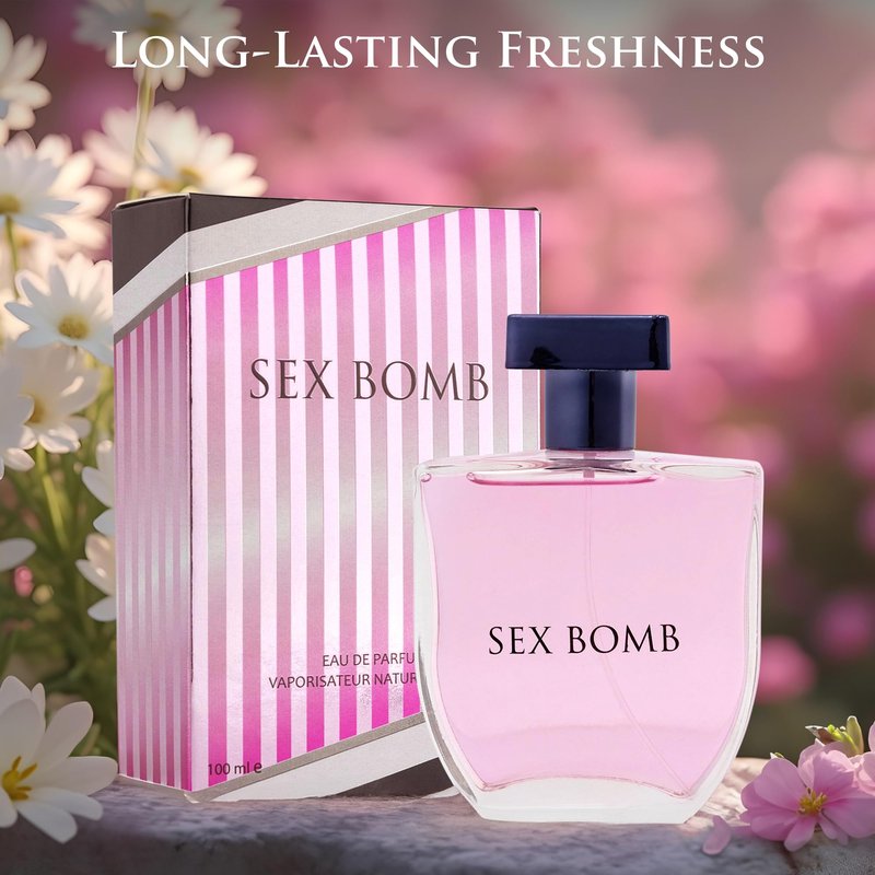 Sx Bomb for Women Eau De Parfum - Blend of Floral & Fruity Accords - Neutral Base Notes of Oakmoss, Musk & Wood - Sweet Everyday Fragrance - Elegant 100ml Bottle - Natural & Paraben Free