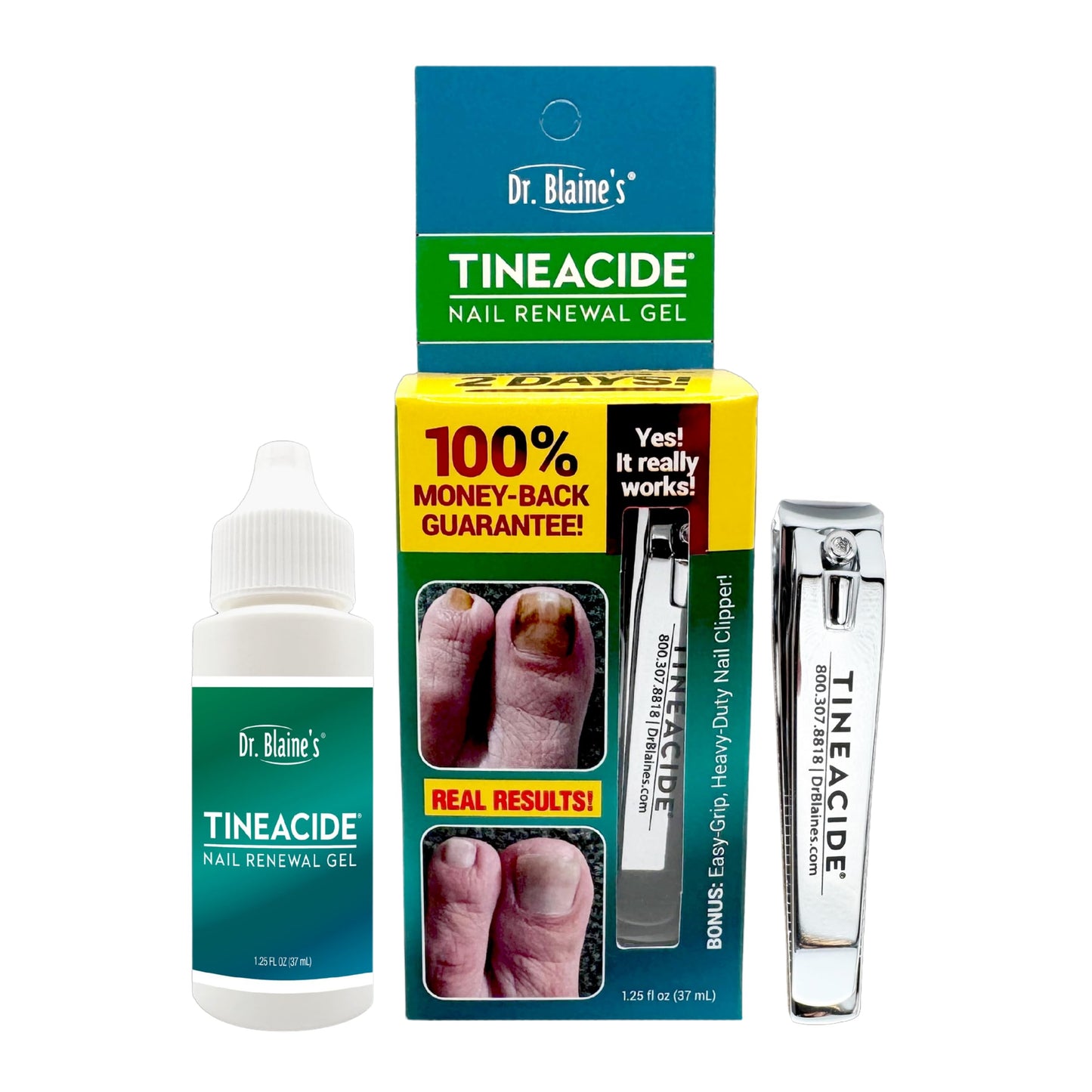 Nail Renewal Gel, Discoloration, Thickened Nails, Cracking, Brittle Nails, Fast 2-Day Results