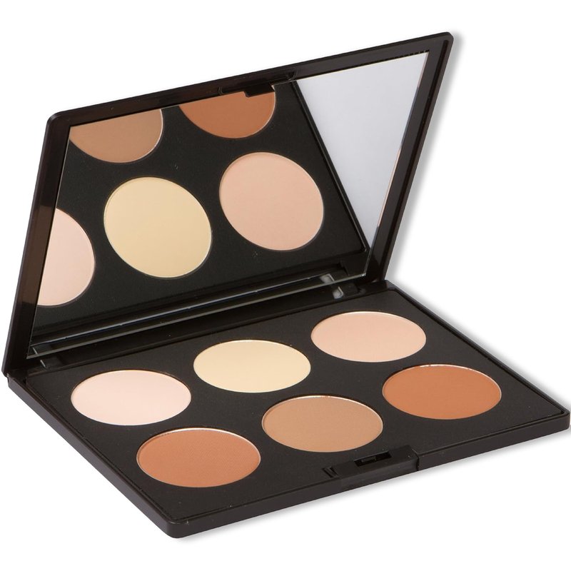 Elizabeth Mott Bronzer Contour Palette with Highlighting Powder – 6 Blendable Shades for Natural Glow – Long-Lasting, Lightweight, Cruelty-Free & Paraben-Free Makeup Contouring Kit for All Skin Tones