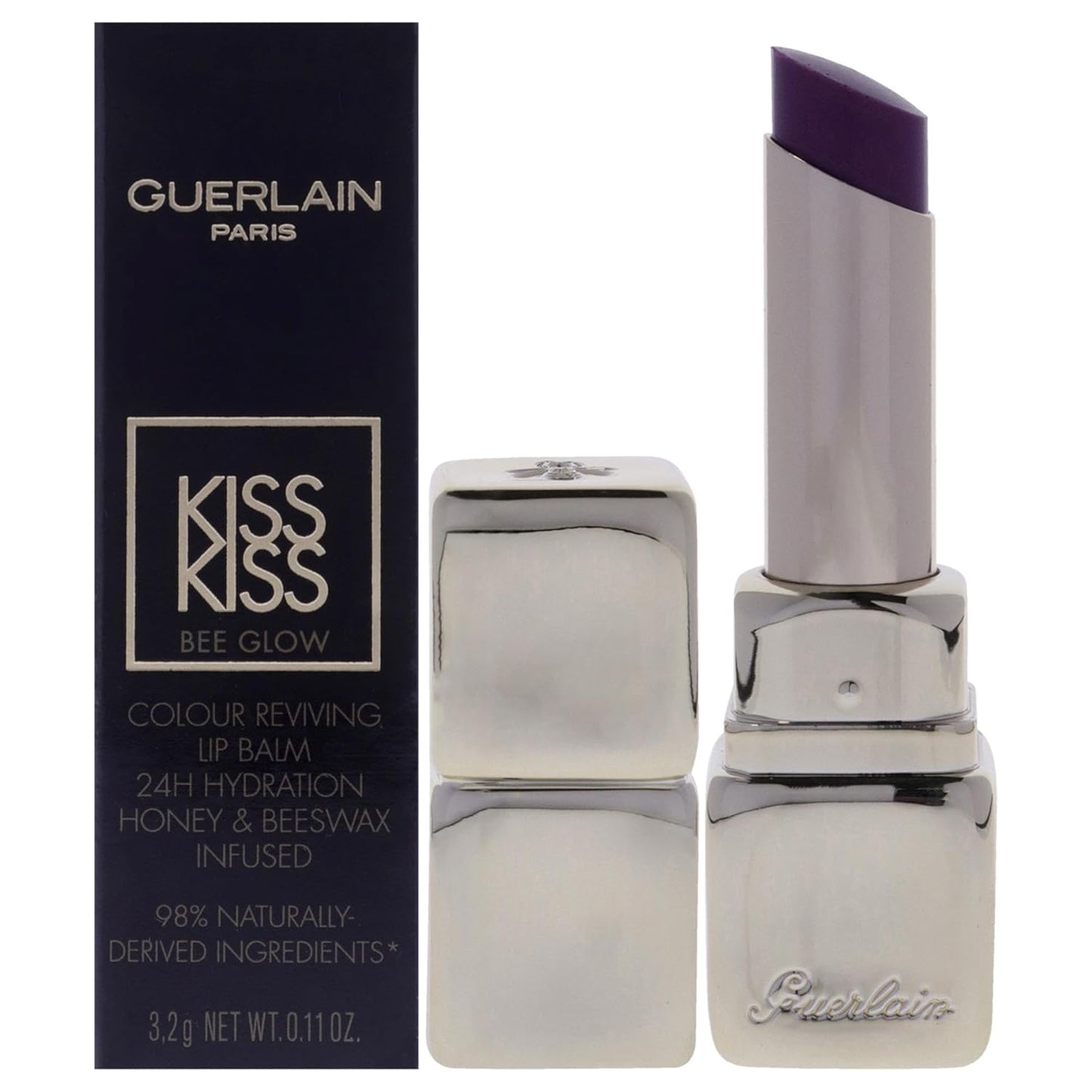 Kiss Kiss Bee Glow Lip Balm - Lavender Glow Hydrating Formula | 0.11 oz for Women