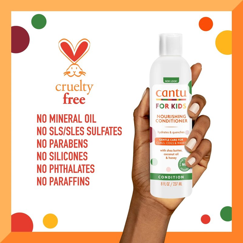 Cantu Care For Kids Nourishing Conditioner 8 Ounce (Pack of 6)