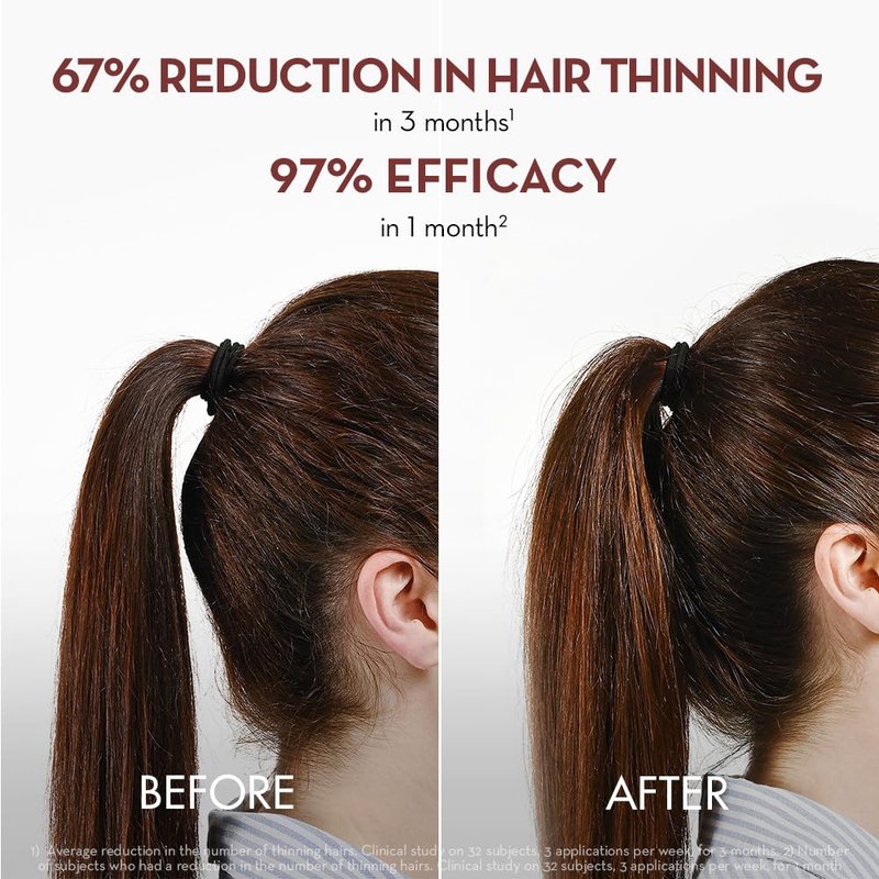 Klorane Intense Strengthening Serum - Natural Hair Thinning Solution for Thicker, Stronger Hair - 3.3 fl. oz.