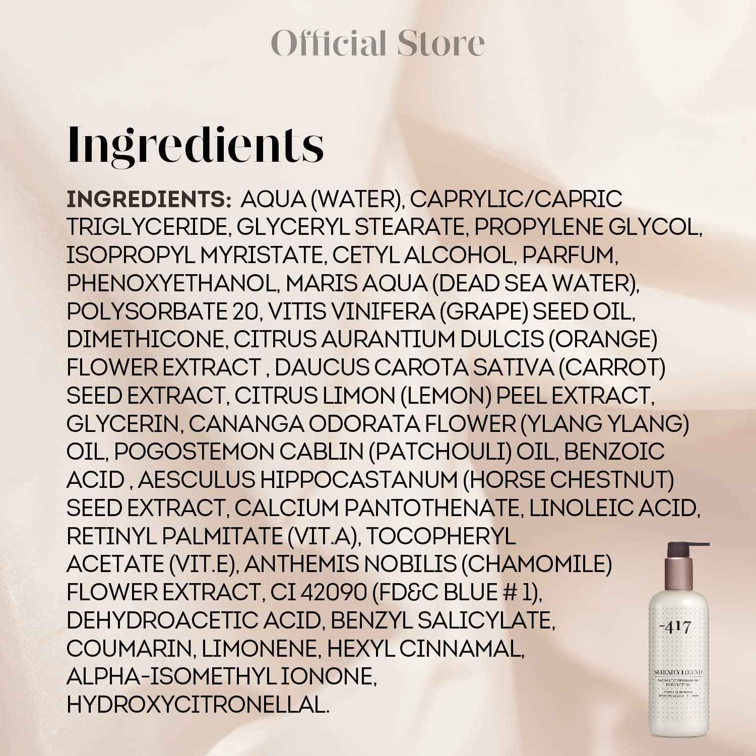 -417 Dead Sea Cosmetics Aromatic Refreshing Body Lotion - Daily Moisturizing Lotion to Nourish Dry Skin 11.83 oz