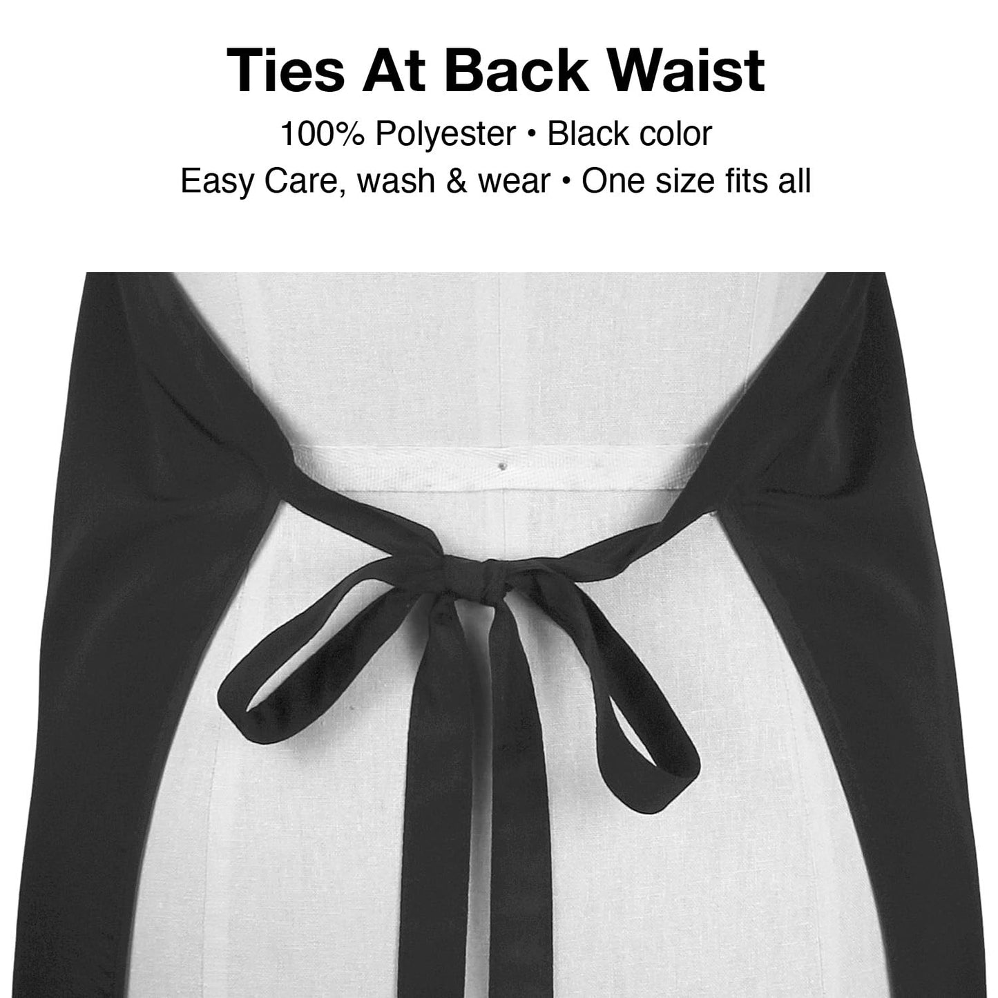 Olivia Garden Professional Hair Bleach Highlighting Apron, Waterproof Hairdresser Smock, All-Purpose Adjustable Black Stylist Apron for Colorists and Salon Use