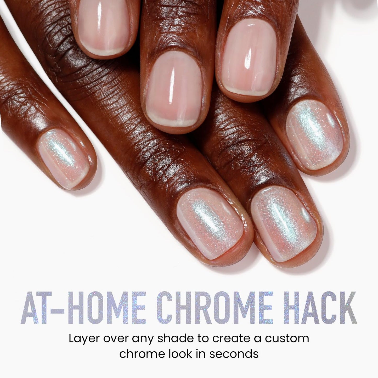 LONDONTOWN Nail Polish - Chrome Glaze Top Coat for Long-Lasting Shine | 0.4 oz