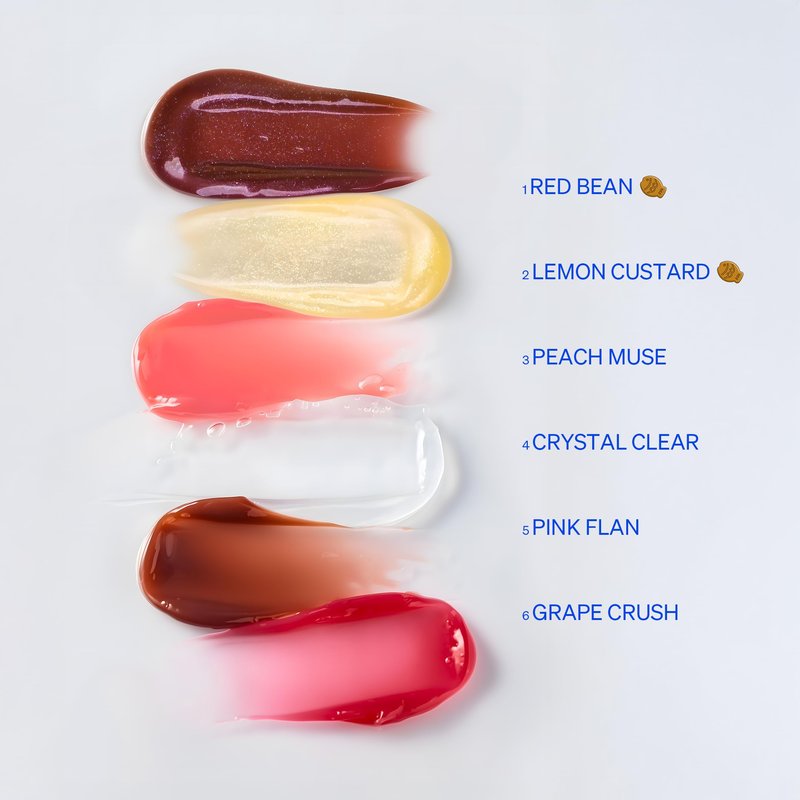 KNEMO LipLock Jelly Serum for Dry Lips, Long-Lasting Hydration & Plumping Gloss with Rose PDRN, Carrot Collagen, Pillow Peptide, Moisturizing Tinted Lip Balm (Lemon Custard)