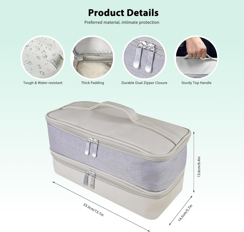 Airwrap Travel Case - Double-Layer Organizer for Shark Flexstyle & Dyson Airwrap Accessories | Ideal Storage Solution