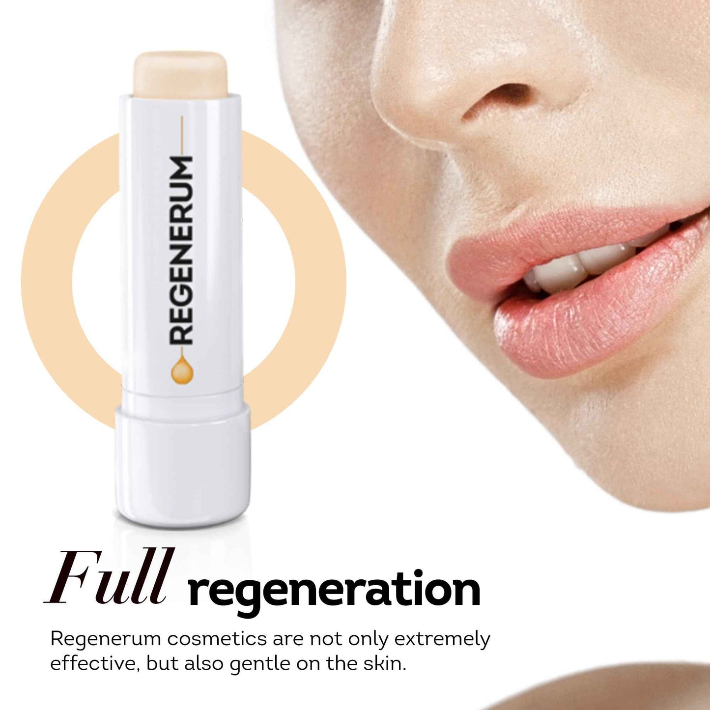 Regenerum - Lip Peeling - Intensive Moisturization & Nourishment for Very Chapped Skin, Silica Exfoliation, Firmness Restoration, and Protection - 5g