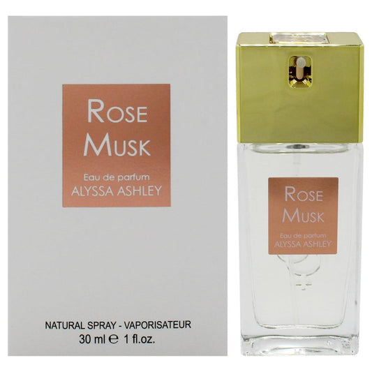 Alyssa Ashley Rose Musk Mini Perfume & Cologne Set | Floral Woody Musk Fragrance - 1 oz EDP Spray