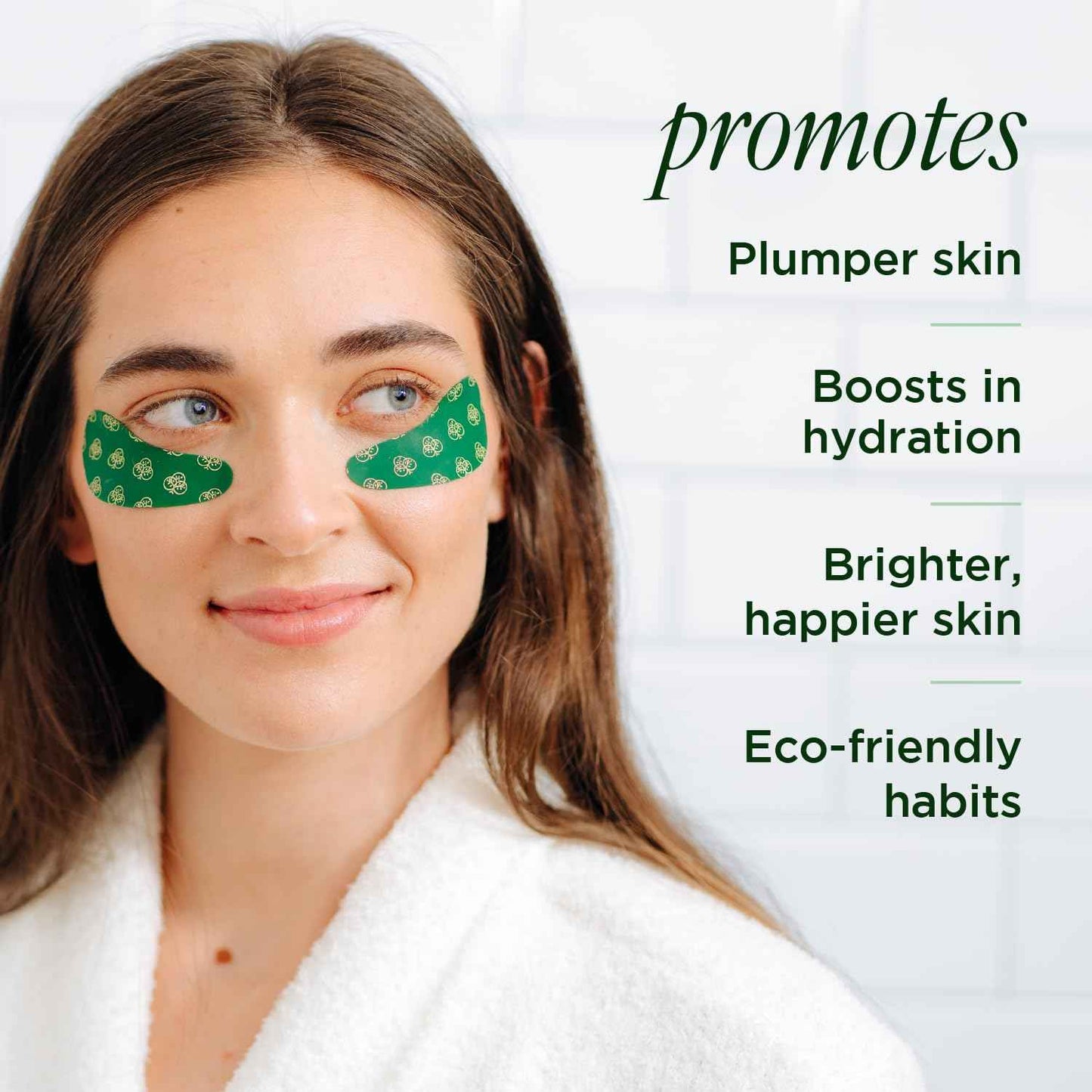 Tree of Life Beauty Hydrating Facial Serum Collagen Peptides with Argireline and Replexium - Anti Aging and Wrinkle Reduction (1oz) and Silicone Reusable Under Eye Patches for Puffy Eyes